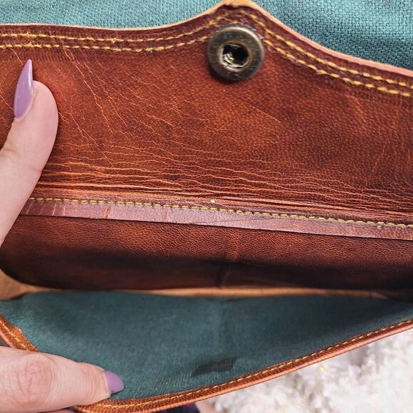 Great Seal Of The State Of Oklahoma Vintage Leather Saddlebag‎ Crossbody Purse - Picture 10 of 15